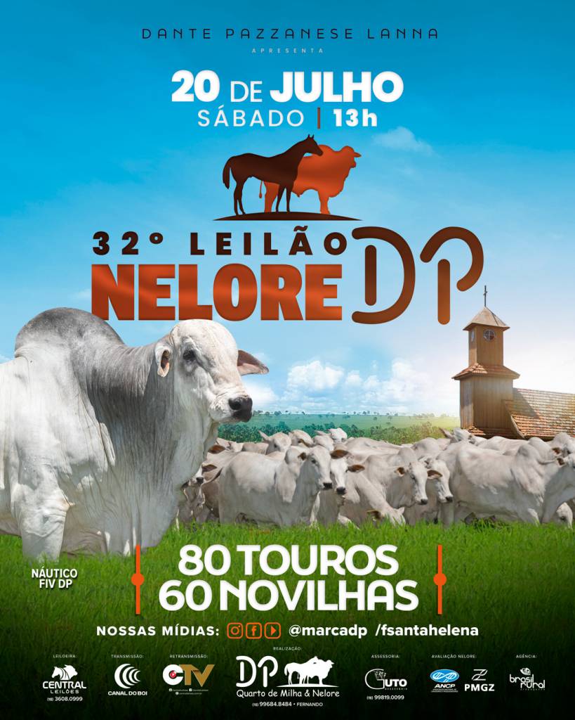 32º LEILÃO NELORE DP em VIRTUAL - SBA1 | Sistema Brasileiro do Agronegócio